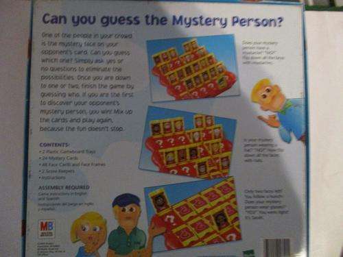Guess Who? - MB Milton Bradley - The original mystery face guessing game