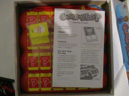 Guess Who? - MB Milton Bradley - The original mystery face guessing game