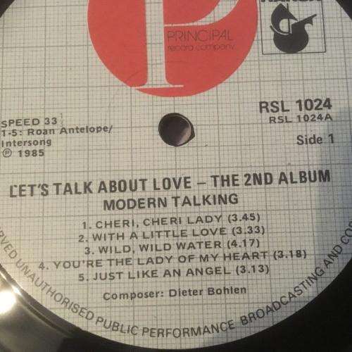 LP - Modern Talking - Let's Talk About Love The 2nd Album
