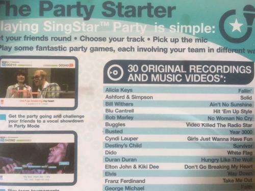 PS2 - Singstar Party