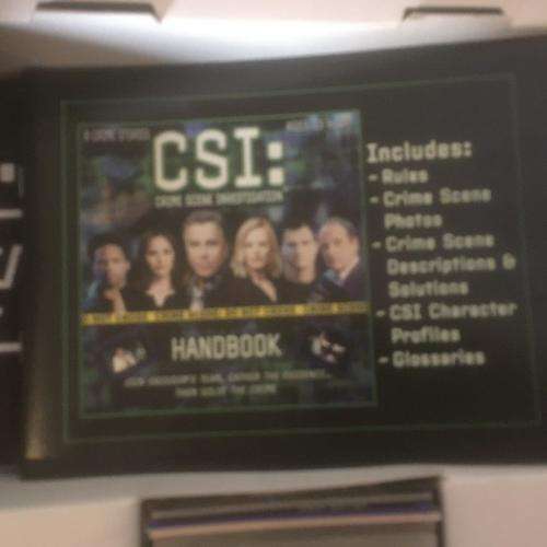 CSI: Crime Scene Investigation - The Board Game - 2004 Speciality Board Games