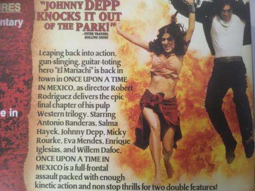 DVD - Once Upon A Time In Mexico - Johnny Depp - Banderas Hayek