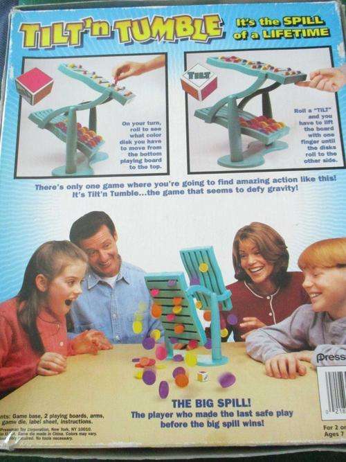 Tilt 'n Tumble - It's the SPILL of a lifetime - Pressman Toy Corp 1997