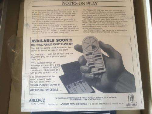 Trivial Pursuit - Genius III Arlenco