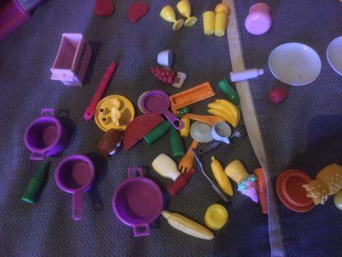 Original Vintage (1990) Arco Mattel Barbie Kitchen set with accessories