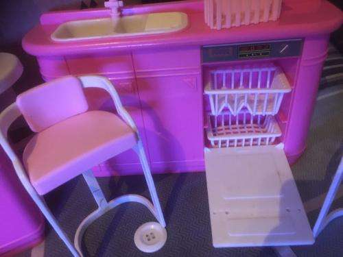Original Vintage (1990) Arco Mattel Barbie Kitchen set with accessories