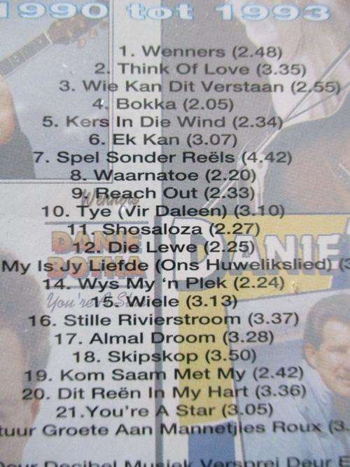 CD - Danie Botha - Treffers 1990 tot 1993