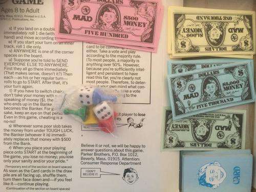 The Mad Magazine Board Game - Parker Brothers 1979