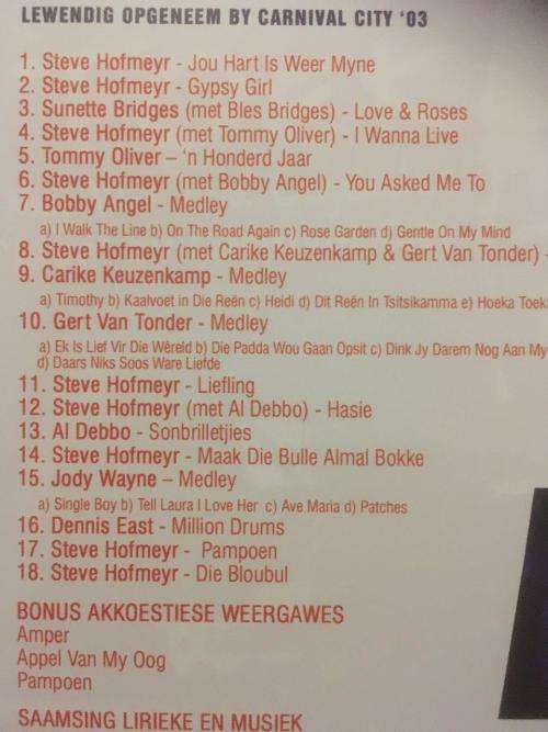 DVD - Steve Hofmeyr - Toeka