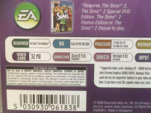 PC - The Sims 2 - Free Time -  Expansion Pack