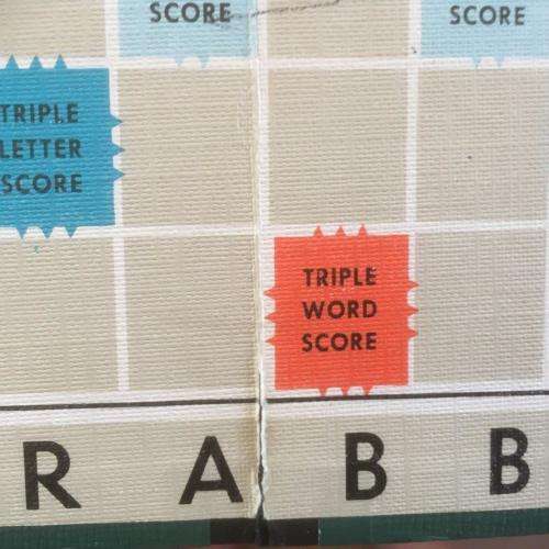 Vintage Scrabble (Wooden Tiles Plastic Holders) - Made in England - Spears Games