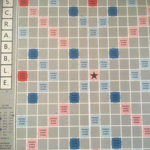 Vintage Scrabble (Wooden Tiles Wooden Holders) - Made in South Africa