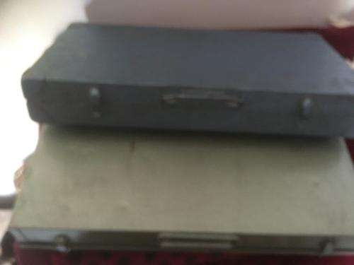 2 x Metal Slide Holder cases with various Slides