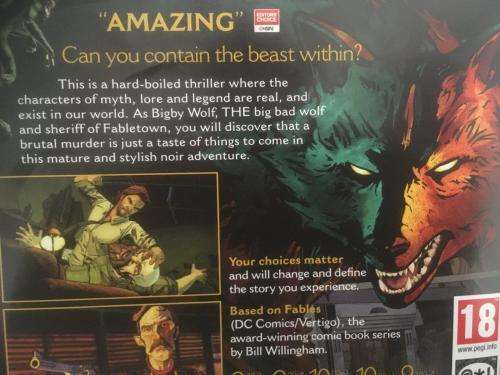 PS4 - The Wolf Among Us - A Telltale Games Series