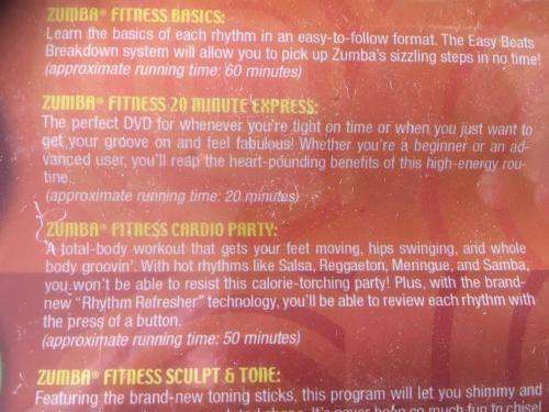 Zumba Fitness Set - Weights DVD - Ex glomail (new sealed)
