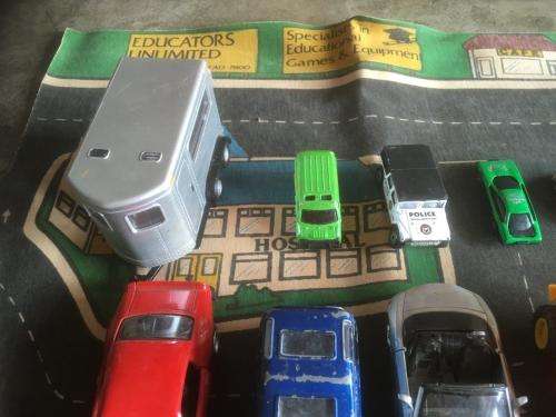 Job Lot of 52 Die Cast cars + Play Mat - See Pics and Description.