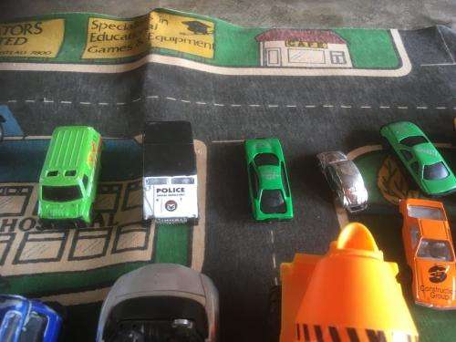 Job Lot of 52 Die Cast cars + Play Mat - See Pics and Description.