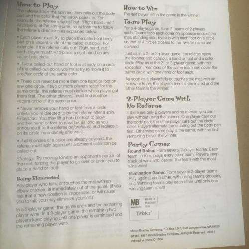 Twister - The Game That Ties you up in Knots - Milton Bradley Hasbro