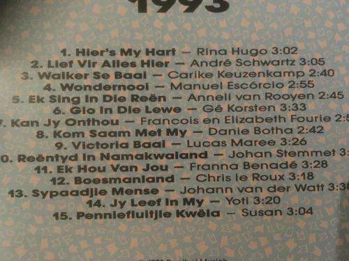 CD - Afrikaanse Treffers 93