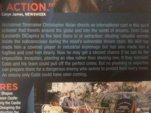 DVD - Inception - Leonardo DiCaprio