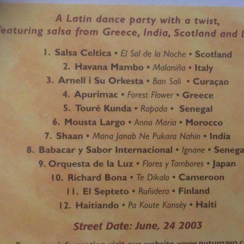 CD - Putumayo - Salsa Around The World