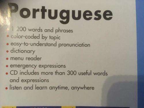 Berlitz - Portuguese Travel Pack (224 page Phrase book + audio cd)