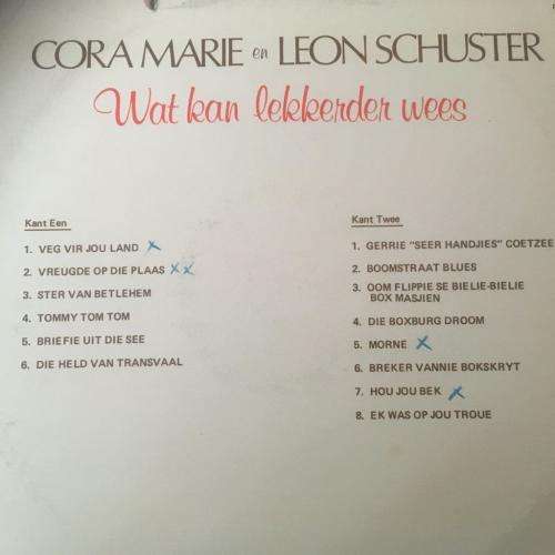 L.P. - Cora Marie en Leon Schuster - Wat kan lekkerder wees
