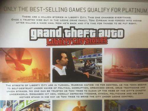 PS2 - Grand Theft Auto Liberty City Stories - Platinum