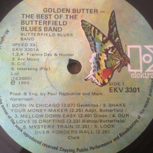 L.P. - The Paul Butterfield Blues band - Golden Butter Best of