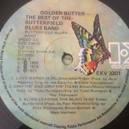 L.P. - The Paul Butterfield Blues band - Golden Butter Best of