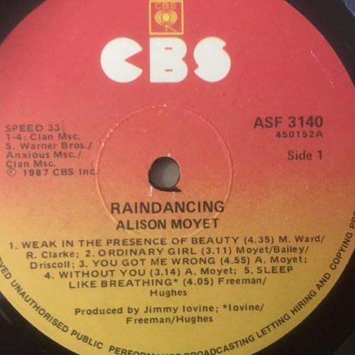 L.P. - Alison Moyet - Raindancing