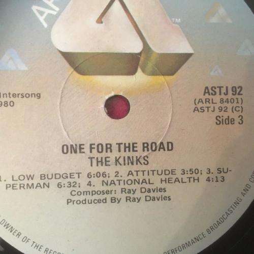 L.P. - The Kinks Live - " One For The Road "