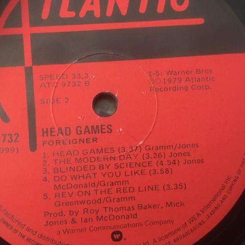 L.P. - Foreigner - Head Games
