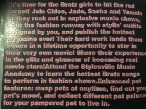 PS2 - Bratz The Movie