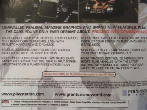 PS2 - Gran Turismo 4