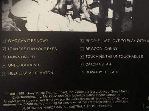 CD - Men At Work - Business As Usual