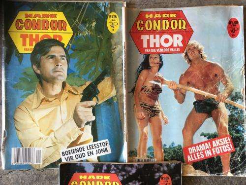 Job Lot of 3 Mark Condor Thor van die Verlore Vallei  Photo Book - Circa 1970's Early 1980's