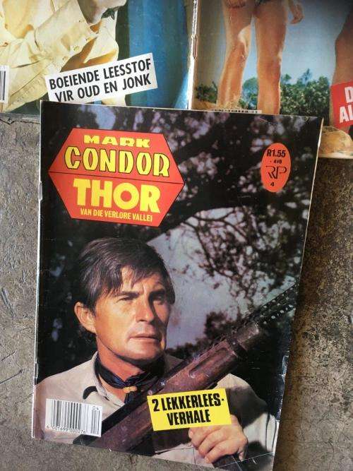 Job Lot of 3 Mark Condor Thor van die Verlore Vallei  Photo Book - Circa 1970's Early 1980's