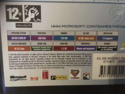 PC - Impossible Creatures