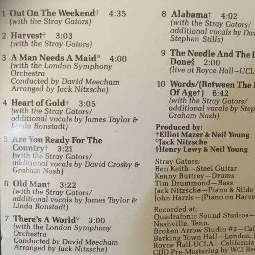 CD - Neil Young - Harvest