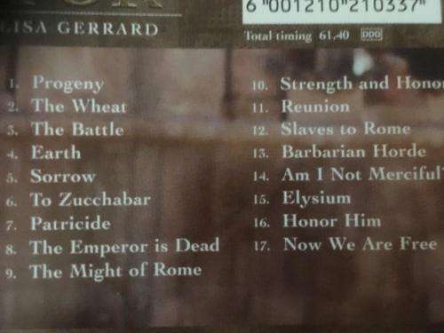 CD - Gladiator - Music From The Motion Picture