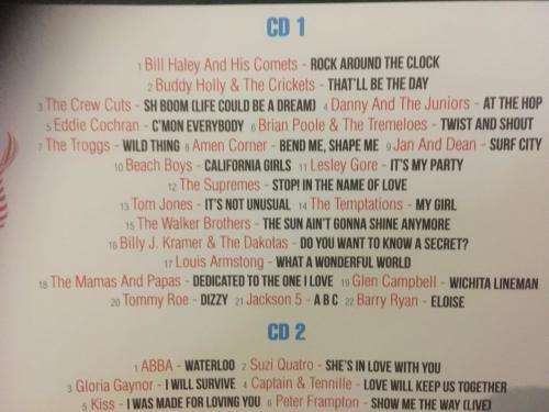 CD - Top 40 Hits of All Time Golden Oldies 50's 60's 70's (2cd)