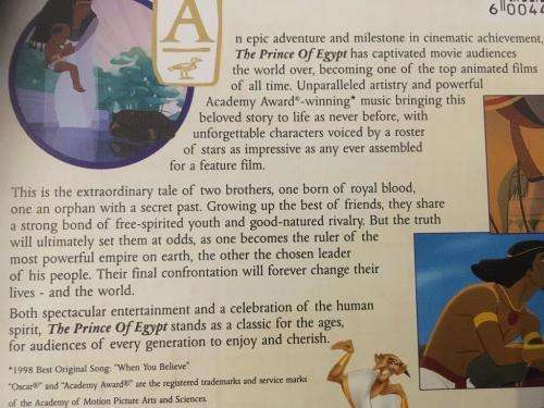 DVD - The Prince of Egypt - Dreamworks