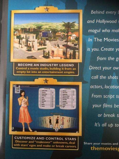 PC - The Movies - Run the Studio. Shoot The Movies Make The Stars