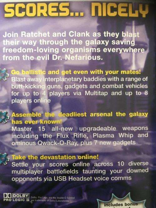 PS2 - Ratchet & Clank 3 Platinum