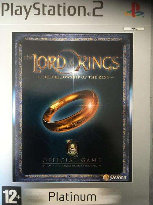 PS2 - The Lord of The Rings The Fellowship of The Ring Platinum