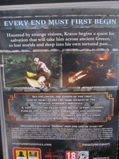 PSP - God of War - Ghost of Sparta - PSP Essentials