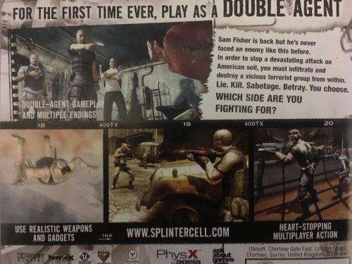 PS3 - Splinter Cell Double Agent