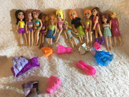 Job Lot of 12 Polly Pocket Dolls + Accessories - Mattel