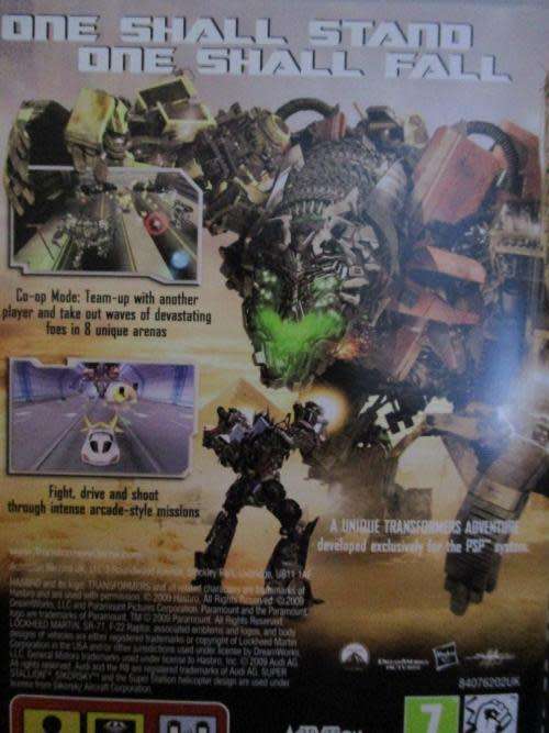 PSP - Transformer - Revenge of The Fallen